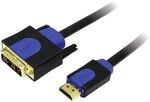 Logilink CHB3101 HDMI High Speed mit Ethernet (V1.4) zu DVI (18+1) Kabel,...