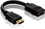PureInstall PI030 High Speed HDMI/HDMI Pigtail + Portsaver Adapter (HDMI A Buchse auf