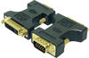 LogiLink AD0002 - DVI-Adapter, DVI-I (24+5 - Dual Link) Buchse zu VGA (HD15) Stecker,