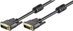 Goobay 93112 DVI D Verbindungskabel / Full HD 1080p Monitorkabel / Vergoldete Stecker