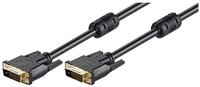 Goobay 93111 DVI D Verbindungskabel / Full HD 1080p Monitorkabel / Vergoldete Stecker