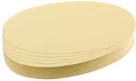 FRANKEN Moderationskarten Oval, 190 x 110 mm, 500 St&uuml;ck, gelb, UMZ 1119 04