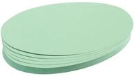 FRANKEN Moderationskarten Oval, 190 x 110 mm, 500 St&uuml;ck, hellgr&uuml;n, UMZ 1119 19