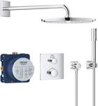 GROHE Grohtherm - Duschsystem Unterputz mit Rainshower Cosmopolitan 310 (Antikalk-