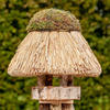 VOSS.garden Vogelhäuschen Amrum mit Reetdach, Naturbelassene Birke 23cm große