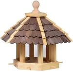 dobar&reg; 44136e Gro&szlig;e Vogelvilla - Vogelfutterhaus aus Massivholz - Vogelhaus f&uuml;r