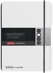 Herlitz 11361409 Notizheft flex PP A6, 40 Blatt kariert, transparent