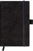herlitz Notizbuch Classic schwarz, A4, kariert, 96 Blatt, mit Leseband und