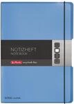 Herlitz 11361441 Notizheft (A4, PP-Wechselcover mit Verschlu&szlig;gummi, 80g/m&sup2;) 80