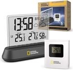 National Geographic Funkwetterstation Transparent drahtlose Wetterstation mit