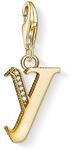 THOMAS SABO Charm-Anh&auml;nger Buchstabe Y gold 925er Sterlingsilber; 750er Gelbgold