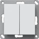Funk-Wandsend. batterielos 2fach reinwei&szlig; matt 242227 4010337060451 Gira