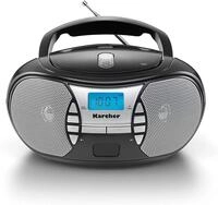 KARCHER RR 5025-B tragbares Radio, CD-Player mit Netz-und Batteriebetrieb, UKW-Radio