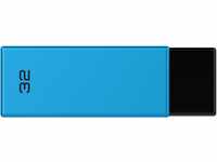 Emtec C350 Brick 2.0 USB-Stick 32 GB USB Typ-A Schwarz, Blau - USB-Sticks (32 GB, USB