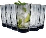 Bormioli Rocco 350260 Diamond Ocean Blue Longdrinkglas, 470 ml, Glas, blau, 6...