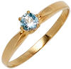 Jobo Damen Ring 585 Gold Gelbgold 1 Aquamarin hellblau blau Aquamarinring...