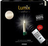 Lumix® Kabellose LED Christbaumkerzen Superlight Mini Metallic Basis-Set mit 12
