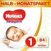 Huggies Newborn Baby Windeln Größe 1, 2 bis 5 kg, Für Neugeborene, Mit