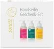 Sonett Handseifen Geschenk-Set &ndash; Rose, Rosmarin und Calendula, 3 x 110 ml