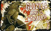 Godzilla Frühstücksbrettchen, Kunststoff, grau, 23.3 x 14.4 x 0.2 cm