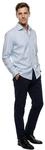 Marvelis Herren Businesshemd Langarm Comfort-Fit,Chambray,New Kent,bleu 11,39