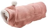 HUNTER Hundepullover R&Ouml;GLA, Farbe: rosa, Leichter Strickpullover mit Pl&uuml;sch-Kapuze,