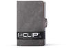 I-CLIP Original Slim Wallet Glattleder und Lochprägung (Glattleder, Urban Grey)
