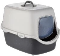 TRIXIE Katzentoilette Vico, mit Haube, 40 &times; 40 &times; 56 cm, dunkelgrau/hellgrau