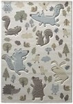 Wecon Home Forest gewebter Kinderteppich, 120 x 170 cm, wei&szlig; | moderner...