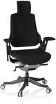 hjh OFFICE 640360 Profi B&uuml;rostuhl SPEKTRE Stoff Schwarz ergonomischer Drehstuhl mit
