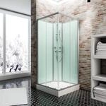 Schulte EP193606 Wellnesskabine Korfu II, 90 x 90 cm, 5 mm Sicherheits-Glas klar