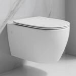 ADOB, sp&uuml;lrandlose WC Keramik Nanoversiegelung H&auml;nge WC Toilette wandh&auml;ngend...