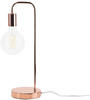 Tischlampe im industriellen Stil Lampenschirm als Glühbirne kupfer Savena