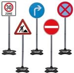 JAMARA 460293 - Traffic-Set-Grand B-5 Verkehrsschilder: 30 Zone, Rechtsabbieger,