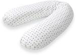 Tr&auml;umeland T040833 Stillkissen, elastisches mit Sternen, wei&szlig; / grau