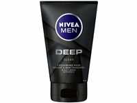 Nivea Men Deep Clean Gesicht und Bart Waschgel, mit Aktivkohle, 2er Pack, (2 x...