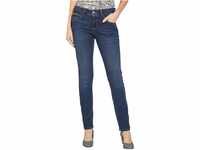 MAC Jeans Damen Slim Jeans, Blau (New Basic Washed D845), W34/L30