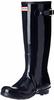 Hunter Damen Original Tall Gloss Wellington Boots Gummistiefel, Blau