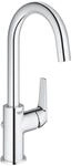GROHE Start Flow, Waschtischarmatur hoch mit Zugstangen-Ablauf, 31cm hoch 