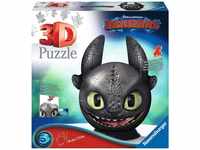 Ravensburger 3D Puzzle 11145 - Puzzle-Ball Dragons Ohnezahn mit Ohren - Puzzleball