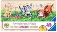 Ravensburger Kinderpuzzle - 03203 Niedliche Tierkinder - My First Wooden Puzzle...