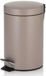 kela Kosmetikeimer braun 3l, Metall Tretm&uuml;lleimer Badezimmer, Badm&uuml;lleimer mit