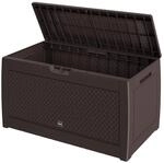 Casaria&reg; Gartenbox Braun UV-best&auml;ndig 310L Haltegriffe Rollen Terrasse Balkon