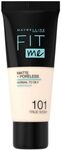 Maybelline New York Fit me! Matte & Poreless Make-up Nr. 101 True Ivory, 30 ml