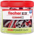 fischer DuoPower 10 x 50, handliche Runddose mit 55 Universald&uuml;beln,