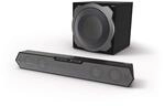 uRage Soundsystem SoundZbar 2.1 Unleashed&rdquo;, schwarz-blau, 100 W, f&uuml;r PC, Konsolen,