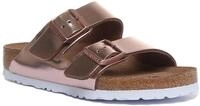 BIRKENSTOCK Classic 952091 Arizona Leder Softfootbed, Damen Pantoletten, Braun