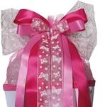 ROTH LED-Schult&uuml;tenschleife Pink Glamour - fertig gebunden ca. 50 x 23 cm - mit