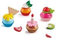 Hape Cupcakes - Buntes K&uuml;chenspielzeug f&uuml;r Kinder, realistisches Spielzeug Backset,