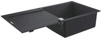 Grohe K500 Kompositsp&uuml;le mit Abtropffl&auml;che granit schwarz 31645AP0 100 x 50 cm